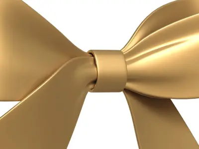 Christmas Bow Ribbon 83 Low-poly 3D model