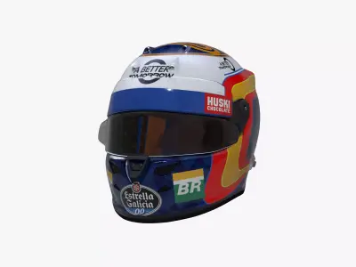 Sainz helmet 2019 Low-poly 3D model
