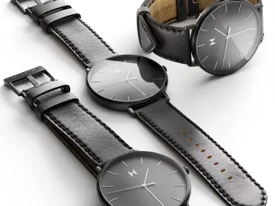 Watch MVMT Legacy Slim Panther Black 3D model