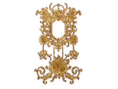 Classic decor ornament carved 62 3D model