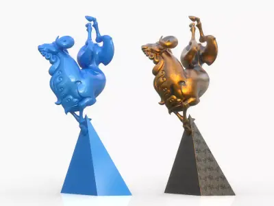 Sheep sculpture 3D model