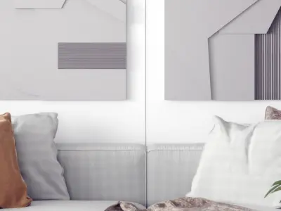 three-dimensional painting relief decorative Modern 3D model