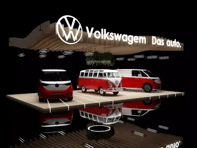 Booth Car exposition 3D model