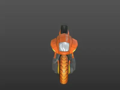 SUPER BIKE Low-poly 3D model