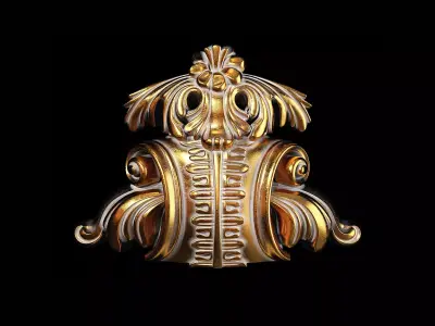 Classic carved 066 3D model