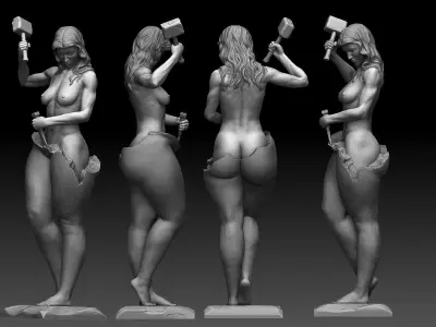 Woman Sport and fitness 3d model  3D print model