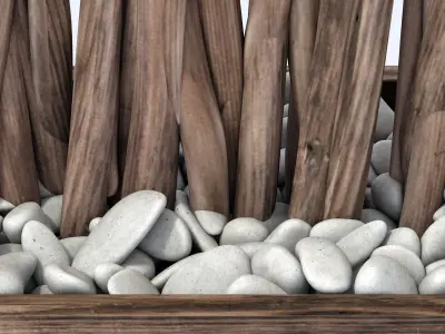 Sang crooked decor pebble n2 3D model