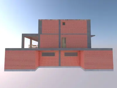 2 STORY HOUSE WITH BASEMENT for Archicad  dwg obj fbx ifc skp 3D model