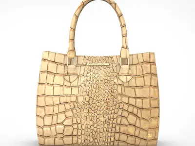 Leather bag Low-poly 3D model