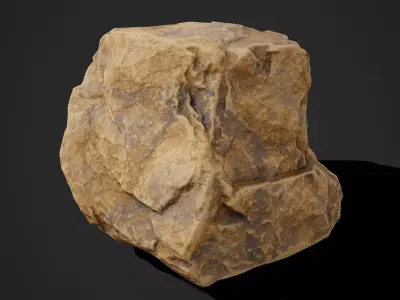 Cliff Rock Two Free low-poly 3D model