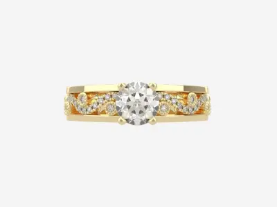 gold ring code 16 3D print model