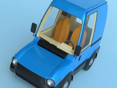 Toon Van 3D model