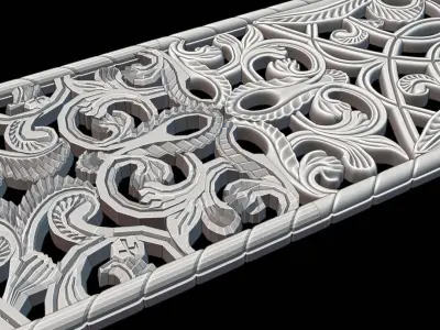 Rainwater grate Low-poly 3D model