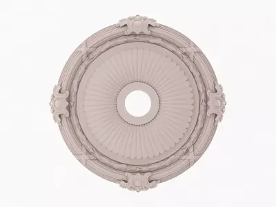 Classic Ceiling Medallion 16 3D model