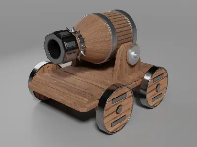 War Cannon 3D model