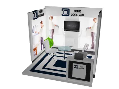Booth Exhibition Stand a478f  3D model