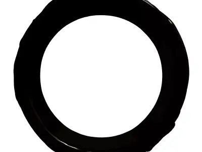 Elegant Gold Diamond Floral Ring Low-poly 3D model