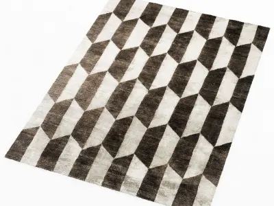 baxter FIFTIES TRAPEZOID RUG 3D model