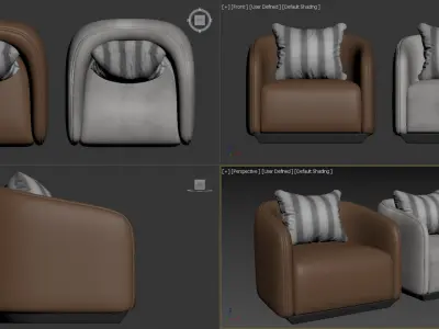 Rivas Armchair 3D model