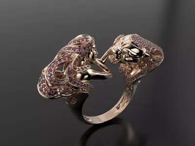 Magerit Instinto ring 3D print model