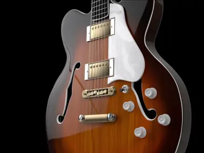 gibson electric guitar Free 3D model