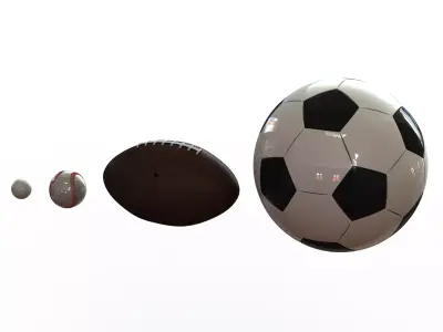 Sport Balls Equipment 3D model