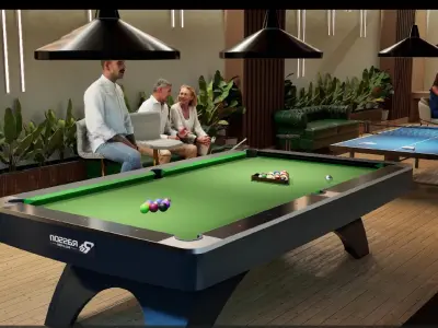 Luxury Gym and Indoor Games 3D Model Low-poly 3D model