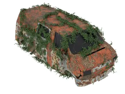 Damaged Rusted Suv 3D model