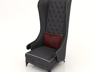 Interior Sofa Armchair 16 3D model