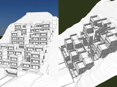 Tadao Ando - Rokko Housing I 3D model