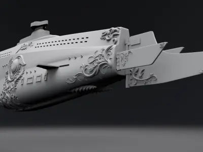 Nautilus Submarine Scale model 3D print model
