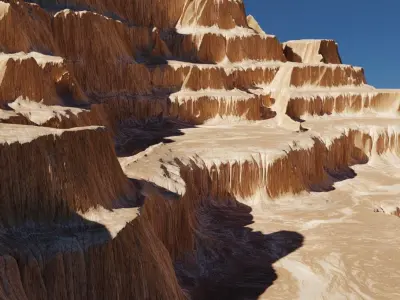 canyon Terrain 4k Free 3D model