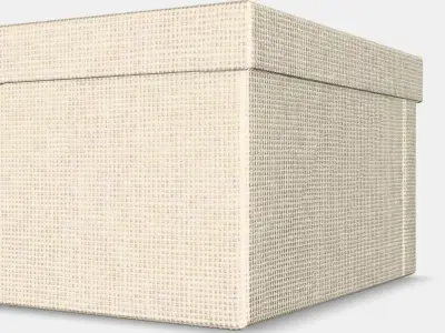 KVARNVIK box with lid Low-poly 3D model