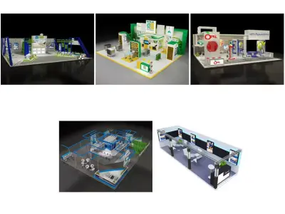 Booth Exhibition Stand G29 3D Model Collection
