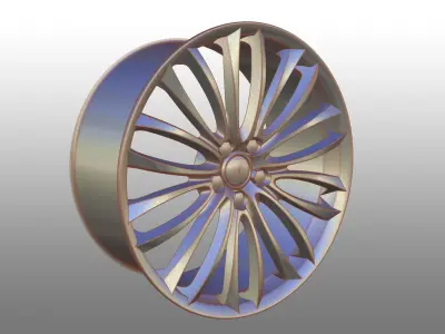 Alfa Romeo 8C Spider Rims 3D model