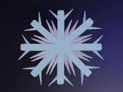 Snowflakes  Free 3D model