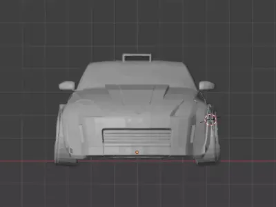 Nissan 350Z Burdor Shadow design bodykit 3D model
