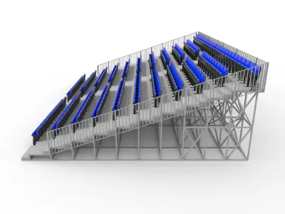 Bleachers 19 3D model