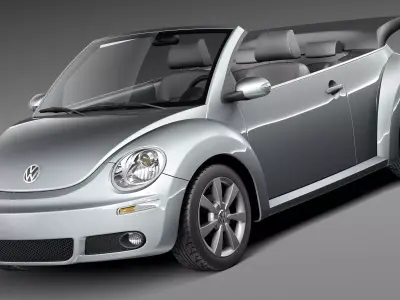 Volkswagen Beetle 2005 - 2011 convertible 3D model