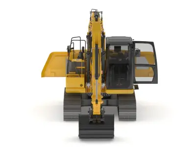 CAT 313 Triple Arm New Cabin 3D model