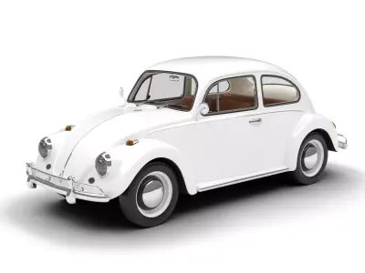 Volkswagen Beetle 1300 1963 3d model 3D model