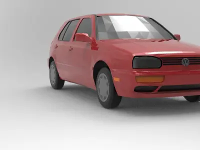 VW GOLF 1998  3D model