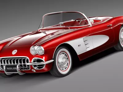 Chevrolet Corvette C1 1958-1962 3D model