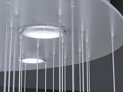 KLight Stepped Crystal Chandelier NCL 9922 3D model