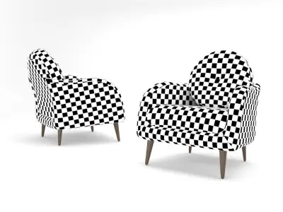 ARMCHAIR paisley 3D model