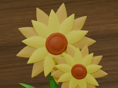 Sunflower 3D model