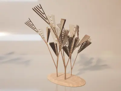Conceptual shrub S1Cv6 Low-poly 3D model