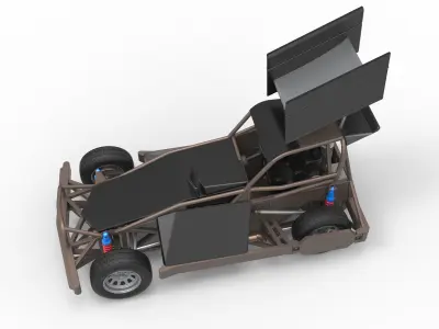 New Zealand Superstock car Version 2 Scale 1 to 25 3D print model