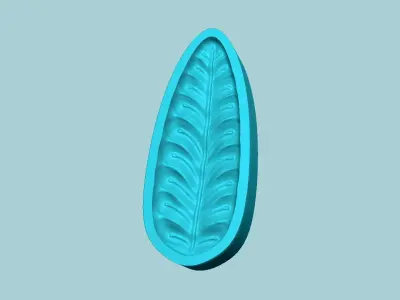 Fern Leaf Mould 02 - Artificial EVA Molding 3D print model