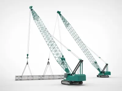 Crane Caisson 3D model
